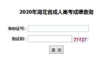2020年湖北成人高考成績查詢入口已開通 2020年湖北成人高考成績查詢入口已開通