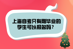 上海自考只有剛畢業(yè)的學(xué)生可以報(bào)名嗎？