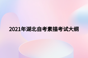 2021年湖北自考素描考試大綱 2021年湖北自考素描考試大綱