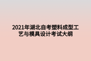 2021年湖北自考塑料成型工藝與模具設(shè)計(jì)考試大綱 2021年湖北自考塑料成型工藝與模具設(shè)計(jì)考試大綱